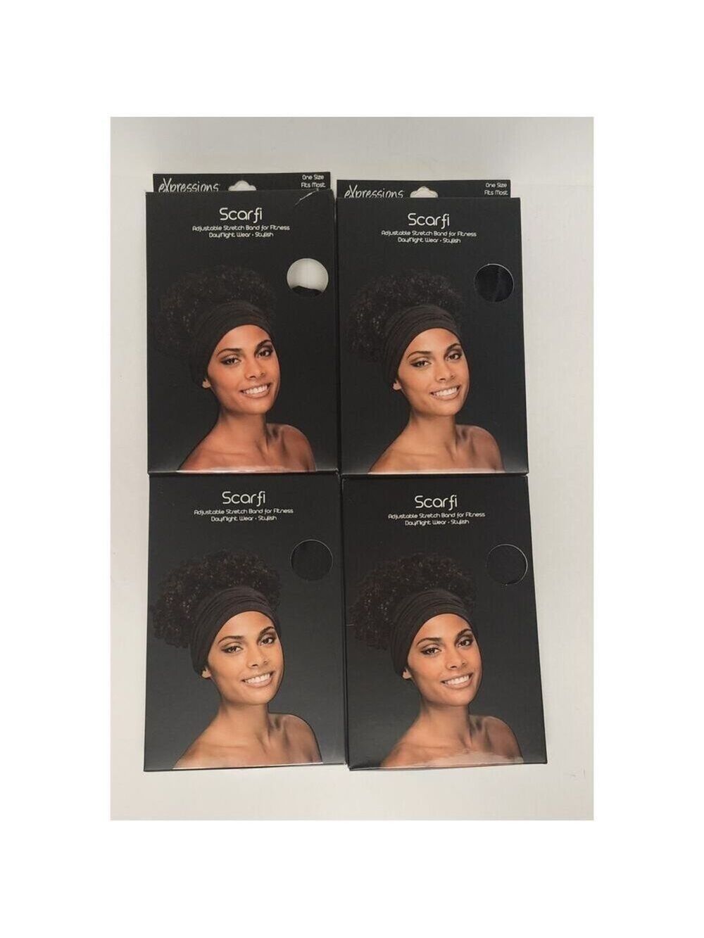 Jenny Capp Womens Scarfi One Size Fits All Black Lots Of 4